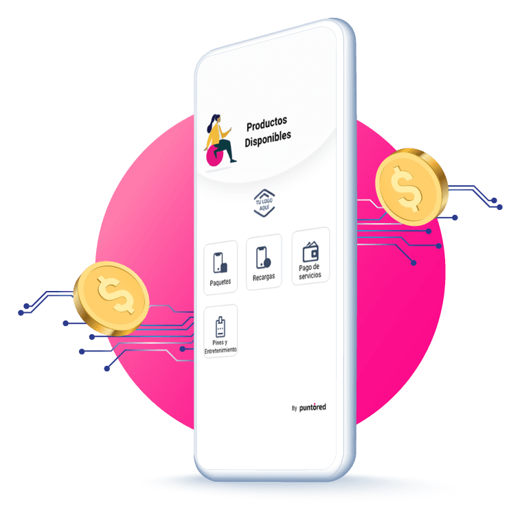 Plataforma digital mostrando soluciones financieras integradas de Puntored